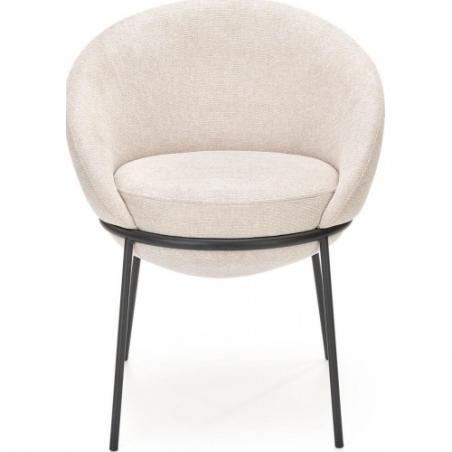Wygodne i eleganckie Krzesło tapicerowane K482 beżowe Halmar do salonu i jadalni