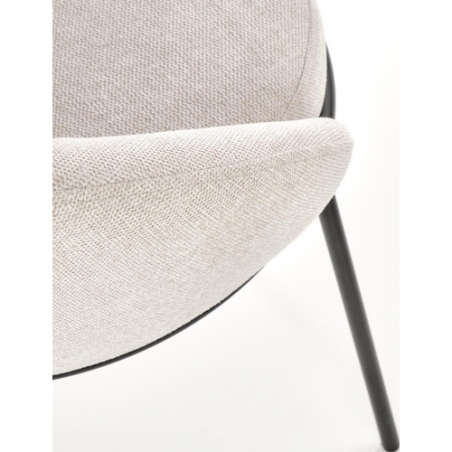 Wygodne i eleganckie Krzesło tapicerowane K482 beżowe Halmar do salonu i jadalni