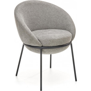 K482 grey upholstered chair Halmar