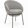 K482 grey upholstered chair Halmar