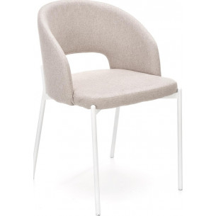 K486 beige "shell" upholstered chair Halmar