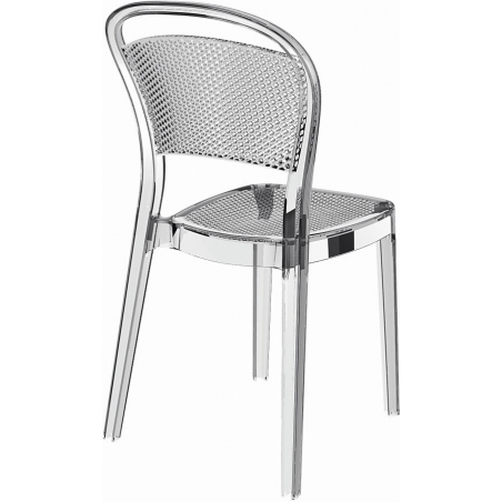 Designerskie Krzesło przezroczyste z tworzywa Bee Siesta do jadalni, kuchni i salonu.
