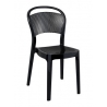 Stylowe Krzesło z tworzywa Bee Czarne Siesta do salonu i jadalni.