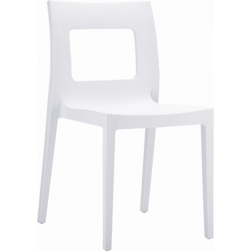 Lucca Chair white plastic garden chair Siesta