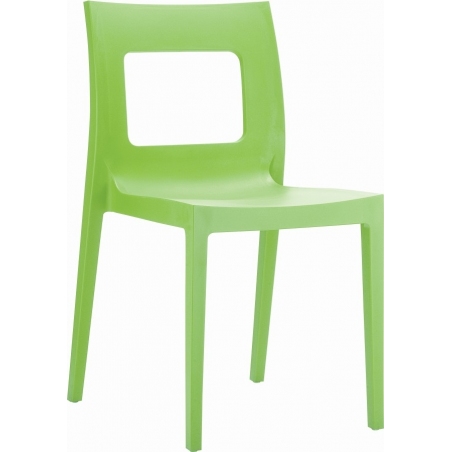 Stylowe Krzesło ogrodowe plastikowe Lucca Chair Zielone Siesta na taras i do restuaracji.