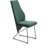 K485 green velvet chair on skids Halmar