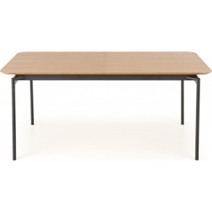 Smart 170x100cm oak&amp;black retro extendable table Halmar