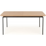 Smart 170x100cm oak&amp;black retro extendable table Halmar