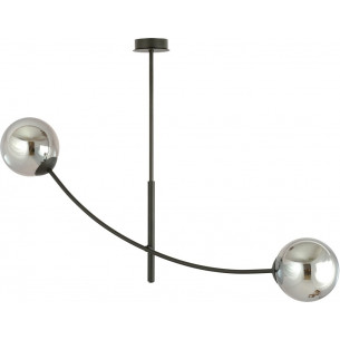 Hunter II graphite&amp;black glass balls ceiling lamp Emibig