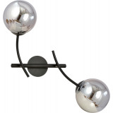 Hunter II graphite&amp;black glass balls wall lamp Emibig