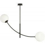 Hunter II white&amp;black glass balls ceiling lamp Emibig