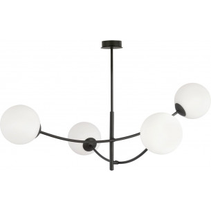 Hunter IV white&amp;black glass balls ceiling lamp Emibig