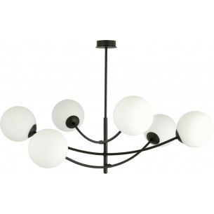 Hunter VI white&amp;black glass balls ceiling lamp Emibig