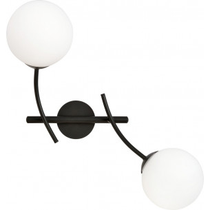 Hunter II white&amp;black glass balls wall lamp Emibig