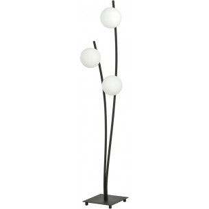 Hunter III white&amp;black glass balls floor lamp Emibig