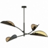 Lotus IV black&amp;gold designer ceiling lamp Emibig