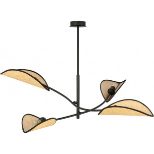 Lotus IV rattan designer ceiling lamp Emibig