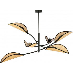 Lotus VI rattan designer ceiling lamp Emibig