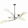 Lotus VI white&amp;gold designer ceiling lamp Emibig