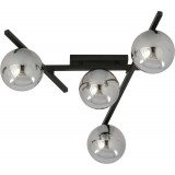 Smart IV graphite&amp;black glass balls ceiling lamp Emibig