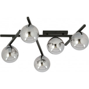 Smart V graphite&amp;black glass balls ceiling lamp Emibig