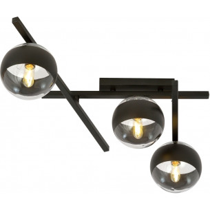 Lampa sufitowa szklane kule Smart III czarna-przeźroczysta Emibig 2