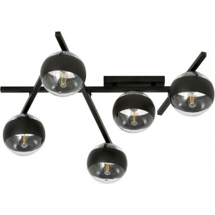 Smart V black&amp;clear glass balls ceiling lamp Emibig