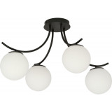 Boston IV white&amp;black glass balls ceiling lamp Emibig