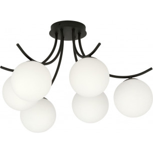 Boston VI white&amp;black glass balls ceiling lamp Emibig