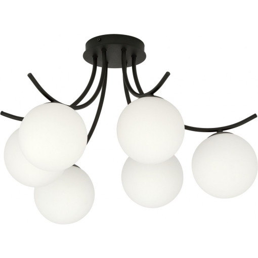 Boston VI white&amp;black glass balls ceiling lamp Emibig