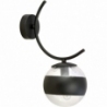 Boston 14 black&amp;transparent glass ball wall lamp Emibig