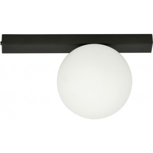 Fit white&amp;black glass ceiling lamp Emibig