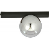 Fit graphite&amp;black glass ceiling lamp Emibig