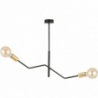 Bolt black&amp;gold 2-spot ceiling lamp Emibig