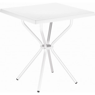 Sortie 70x70 white square garden table Siesta