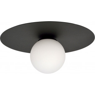 Solar white&amp;black glass ceiling lamp Emibig