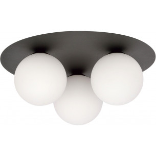 Solar III white&amp;black triple glass ceiling lamp Emibig