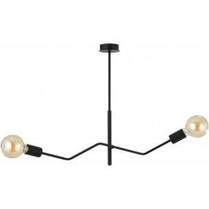 Frix II black 2-spot ceiling lamp Emibig