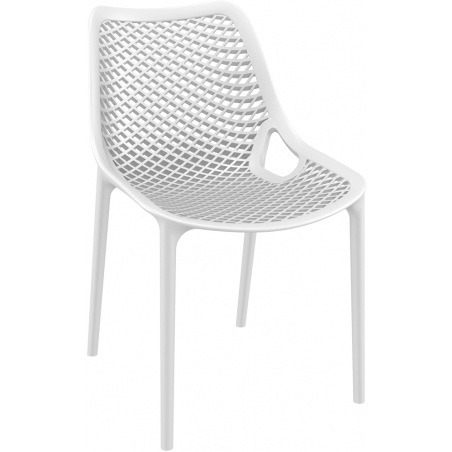 Air white openwork modern chair Siesta