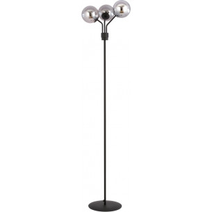 Nova graphite&amp;black glass globes floor lamp Emibig