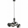 Nova IV black&amp;transparent glass spheres pendant lamp Emibig