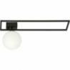 Imago B black&amp;opal glass sphere ceiling lamp Emibig