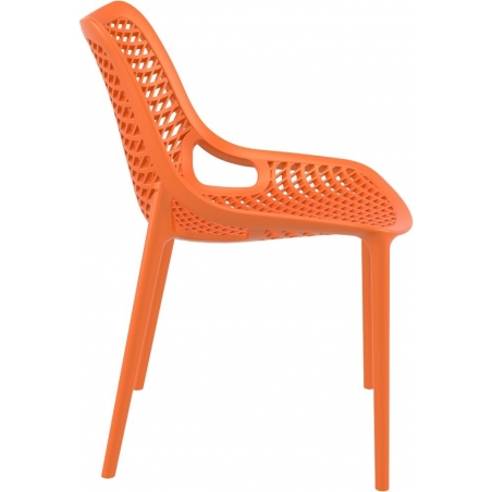Stylowe Krzesło ażurowe Air Pomarańczowe Siesta do salonu i jadalni.