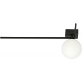 Imago F black&amp;opal glass sphere ceiling lamp Emibig