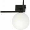 Imago G black&amp;opal glass sphere ceiling lamp Emibig