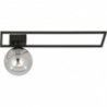 Imago B black&amp;graphite glass sphere ceiling lamp Emibig