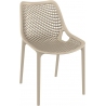 Air beige openwork modern chair Siesta