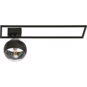 Imago B black stripe glass ceiling lamp Emibig