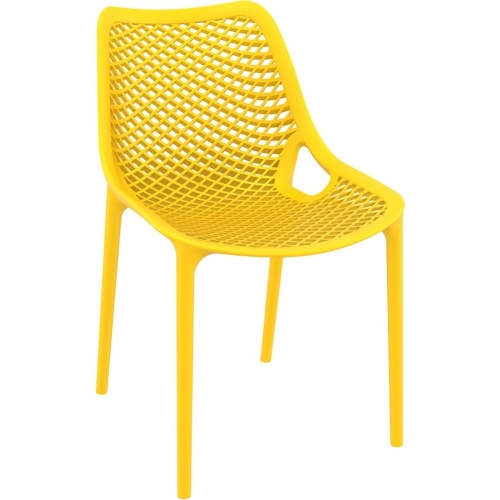 Stylowe Krzesło ażurowe Air Żółte Siesta do salonu i jadalni.