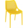 Air yellow openwork modern chair Siesta